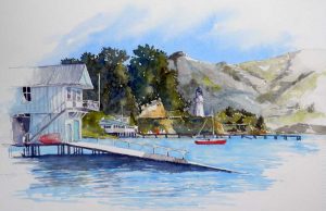 Lighthouse and Yacht Club, Akaroa SOLD