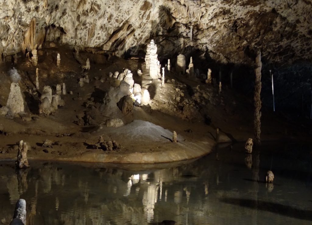 In the Punkva Caves