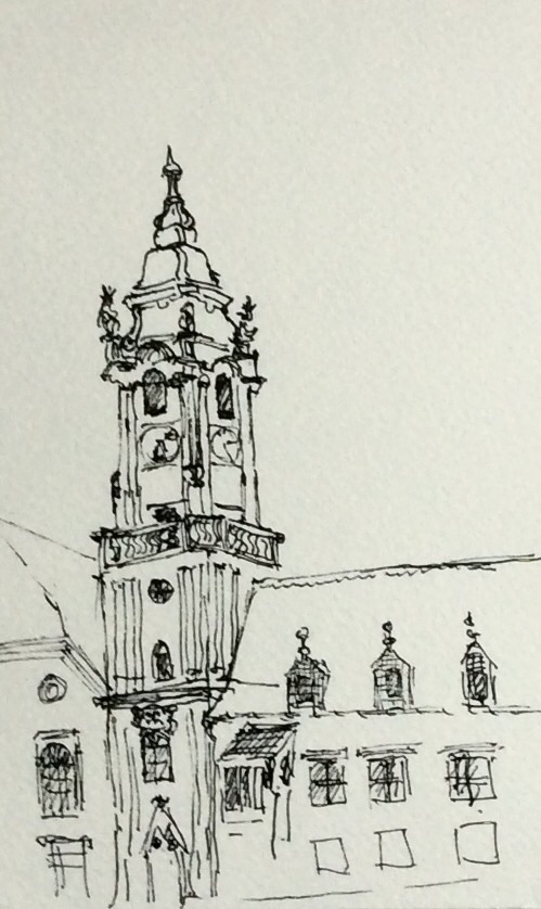 Another tower, this time the Town Hall in Bratislava