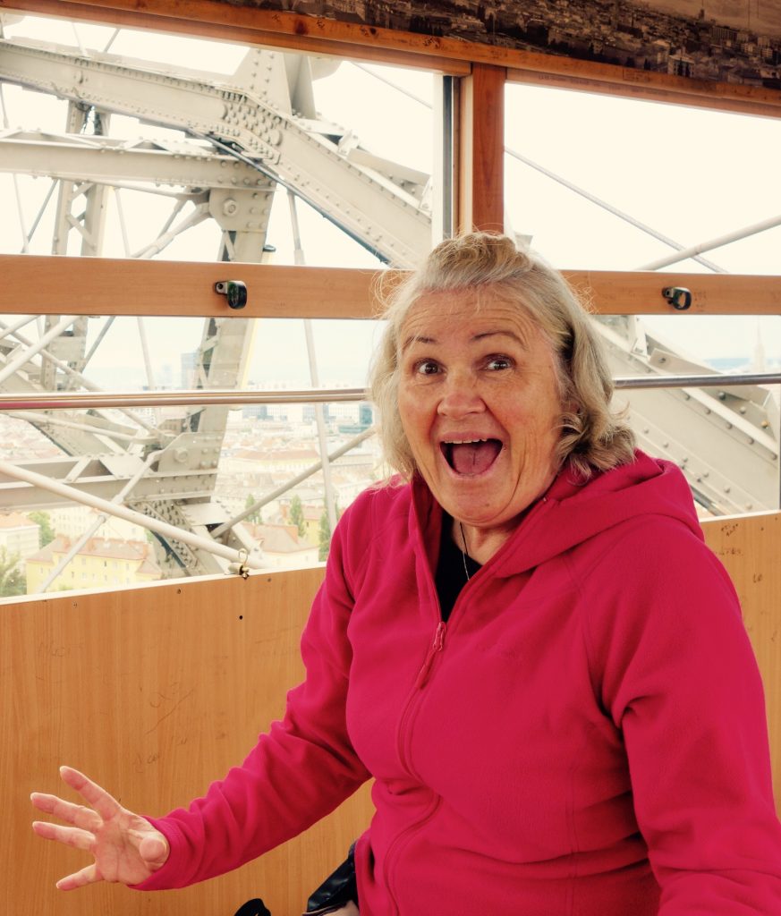 Paulette on the Giant Ferris Wheel