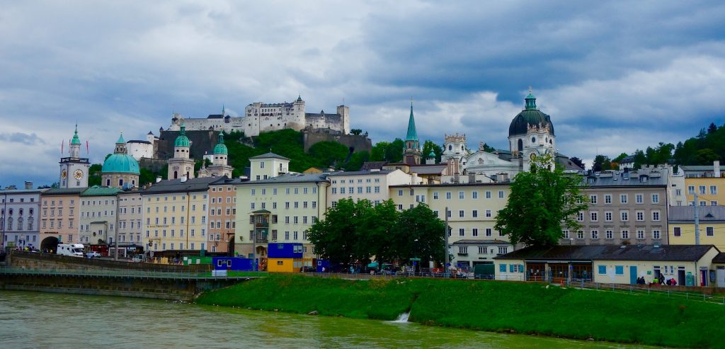Salzburg old town from the river