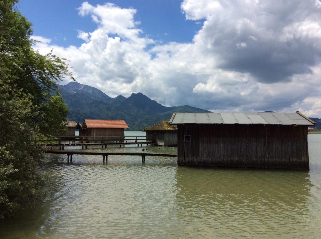 Boat houses at Kochel