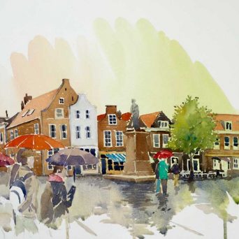 In the rain, Delft, Netherlands II